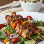 BBQ Chicken Skewer Salad