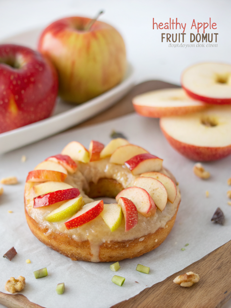 EASY APPLE FRUIT DONUTS (HEALTHY KID SNACK)