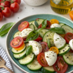 Easy Cucumber Caprese Salad
