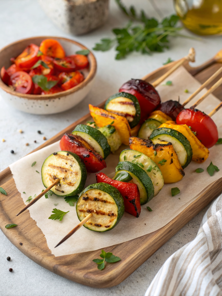 Flavorful Grilled Veggie Skewers