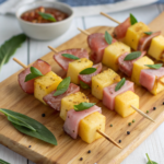 Hawaiian Ham and Pineapple Skewers