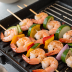 SHRIMP KABOBS ON THE GRILL