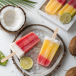 Summer Coconut Water Fruit Popsicles
