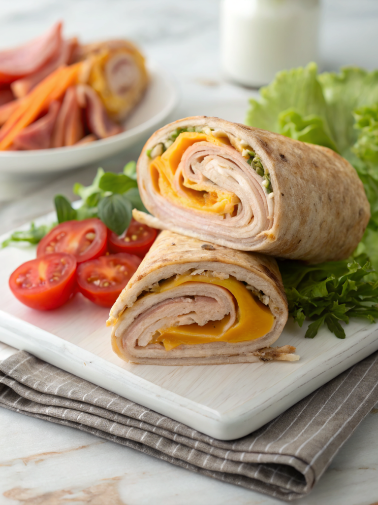 Turkey & Cheddar Roll Ups