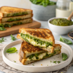 Best Pesto Grilled Cheese