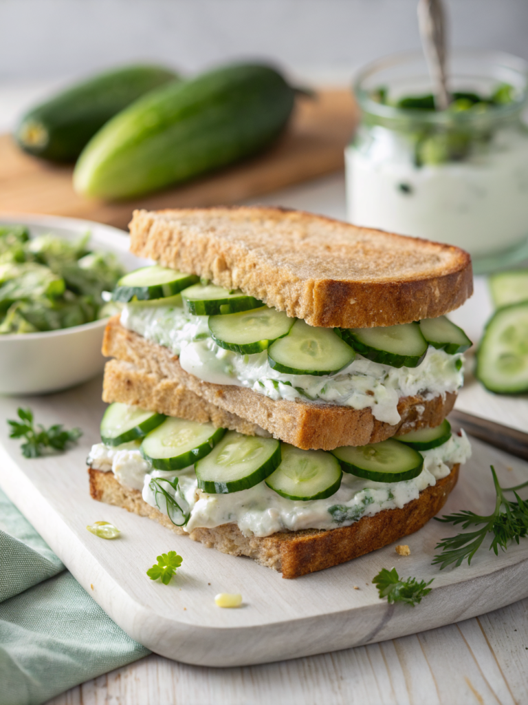 Cucumber Salad Sandwiches