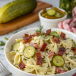 Dill Pickle Bacon Pasta Salad