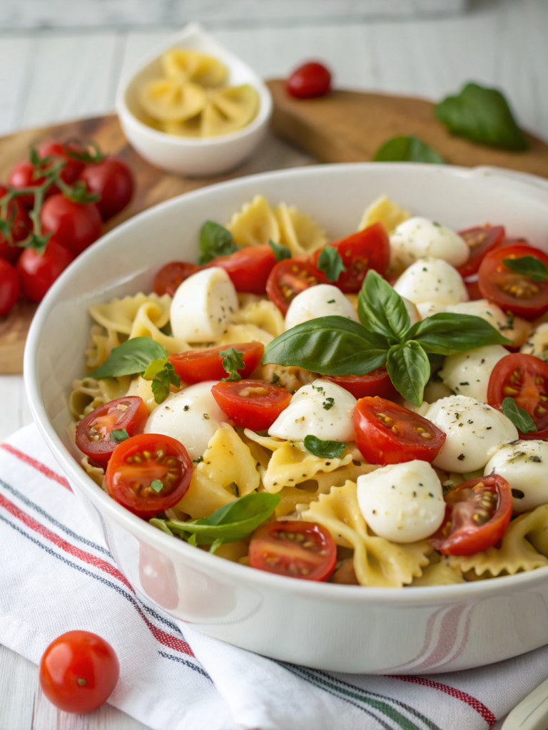 Easy Caprese Pasta Salad