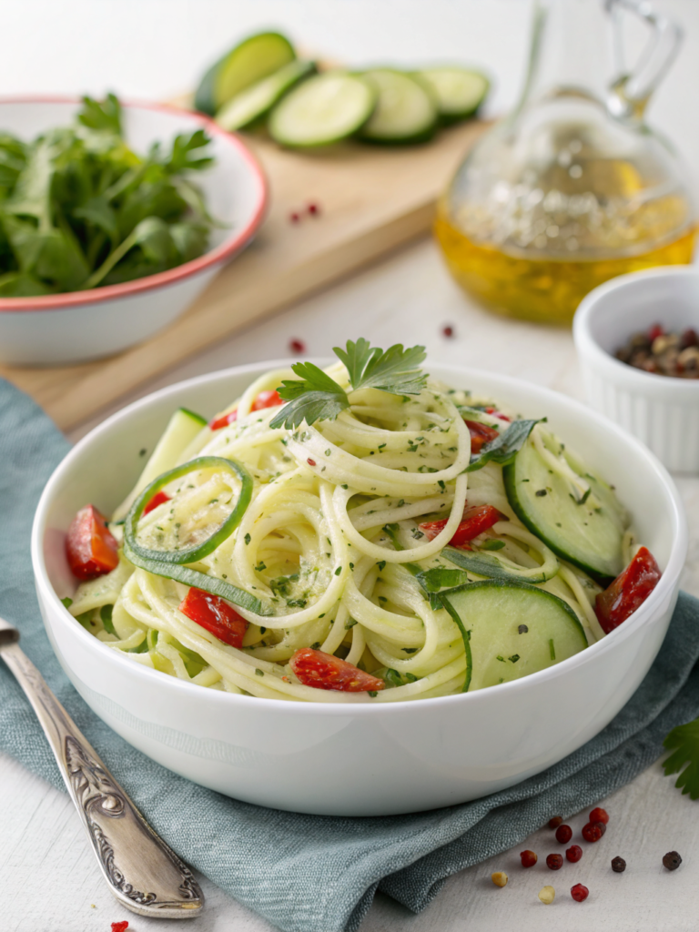 Fresh Cucumber Pasta Salad