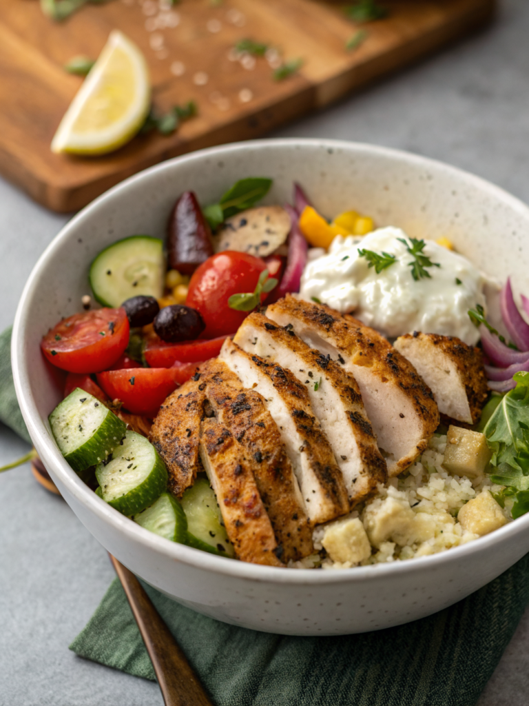 Greek Chicken Bowls