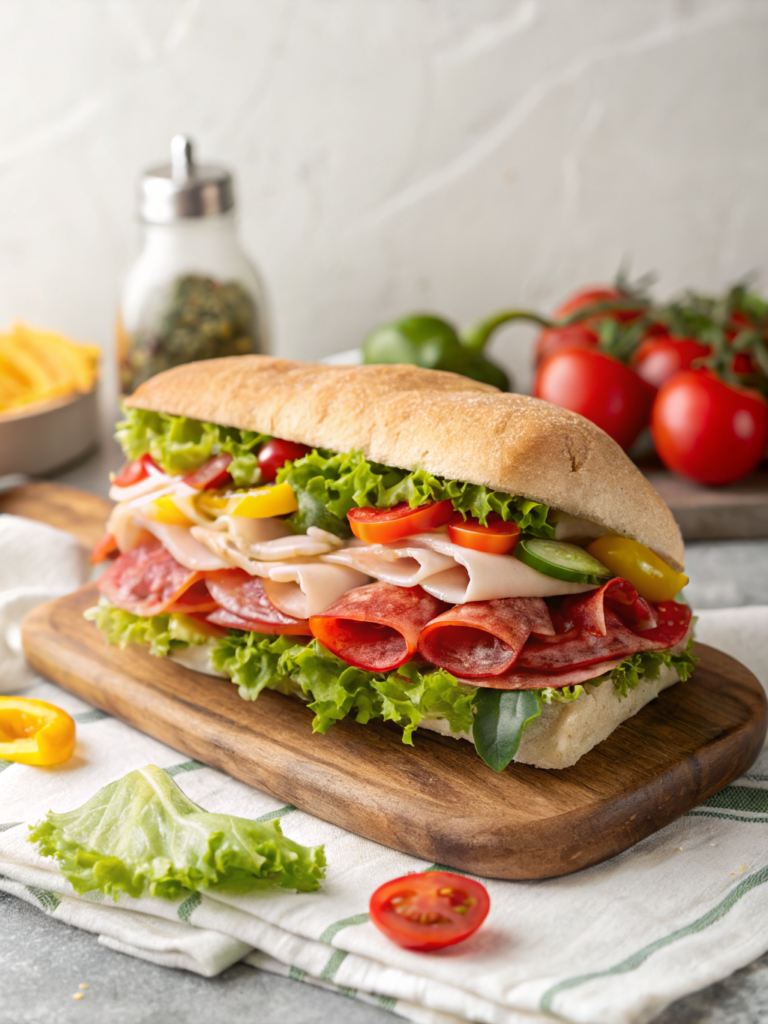 Italian Grinder Salad Sandwich