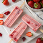 Strawberry Breakfast Popsicles