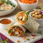 THAI PEANUT CHICKEN WRAPS