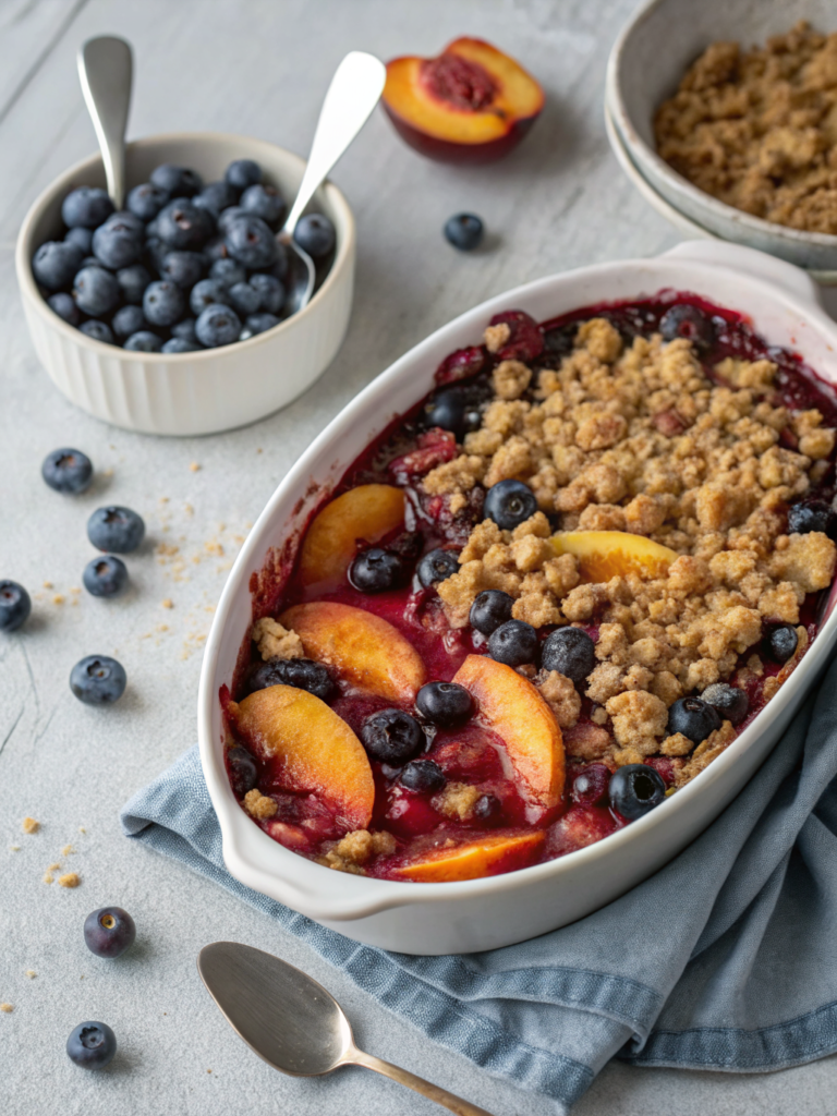 Blueberry Peach Crumble