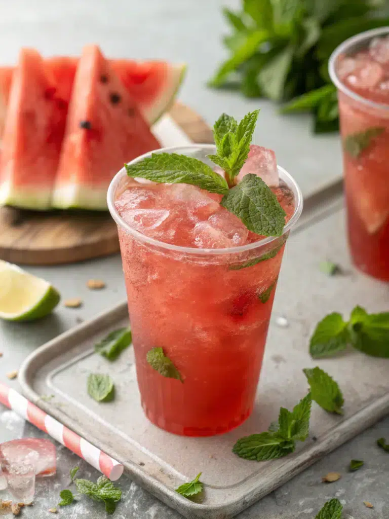 Copycat Chick-fil-A Watermelon Mint Lemonade