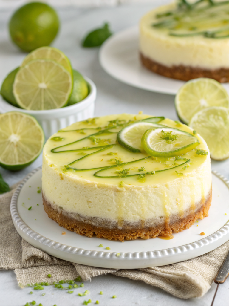 Creamy Mini Key Lime Cheesecakes