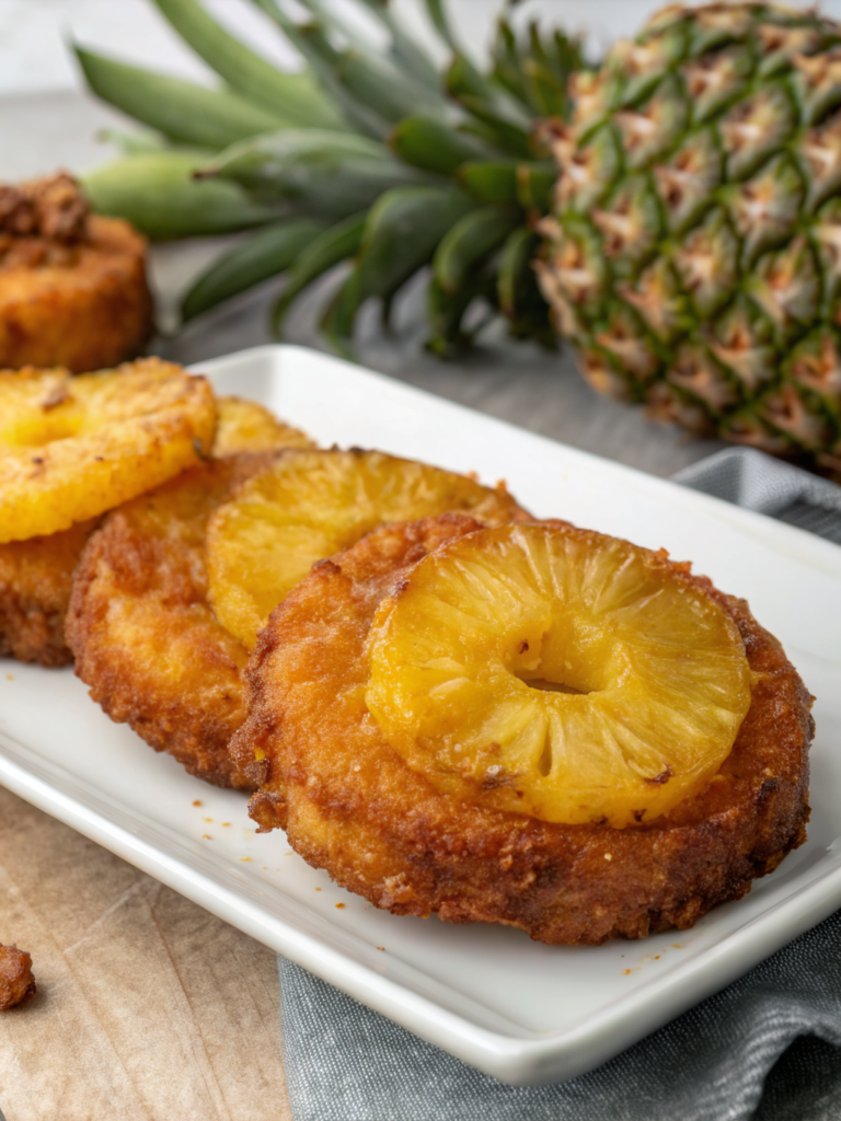 Crispy Pineapple Fritters