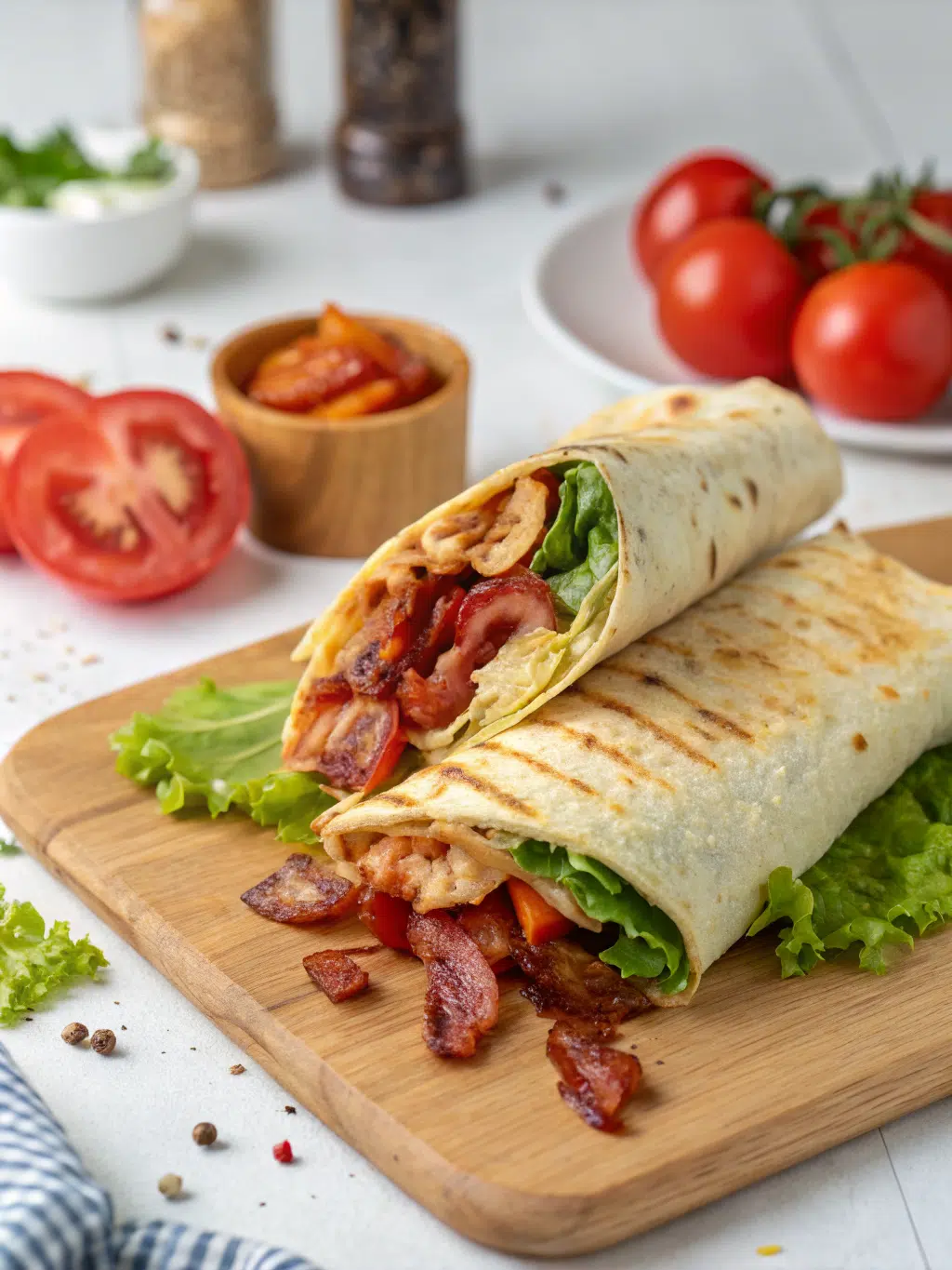 Delicious Grilled Blt Wraps