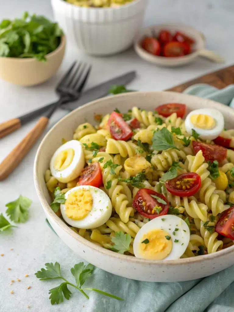 Deviled Egg Pasta Salad