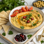 Easy Mediterranean Hummus Dip Platter