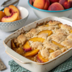 Easy Peach Cobbler with Canned Peaches