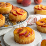 Peach Upside Down Mini Cakes (Cupcakes)