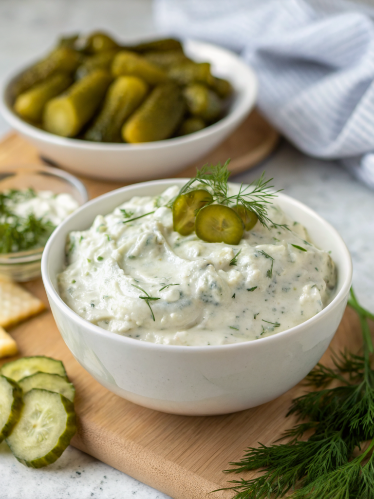 Quick & Easy Creamy Dill Pickle Dip