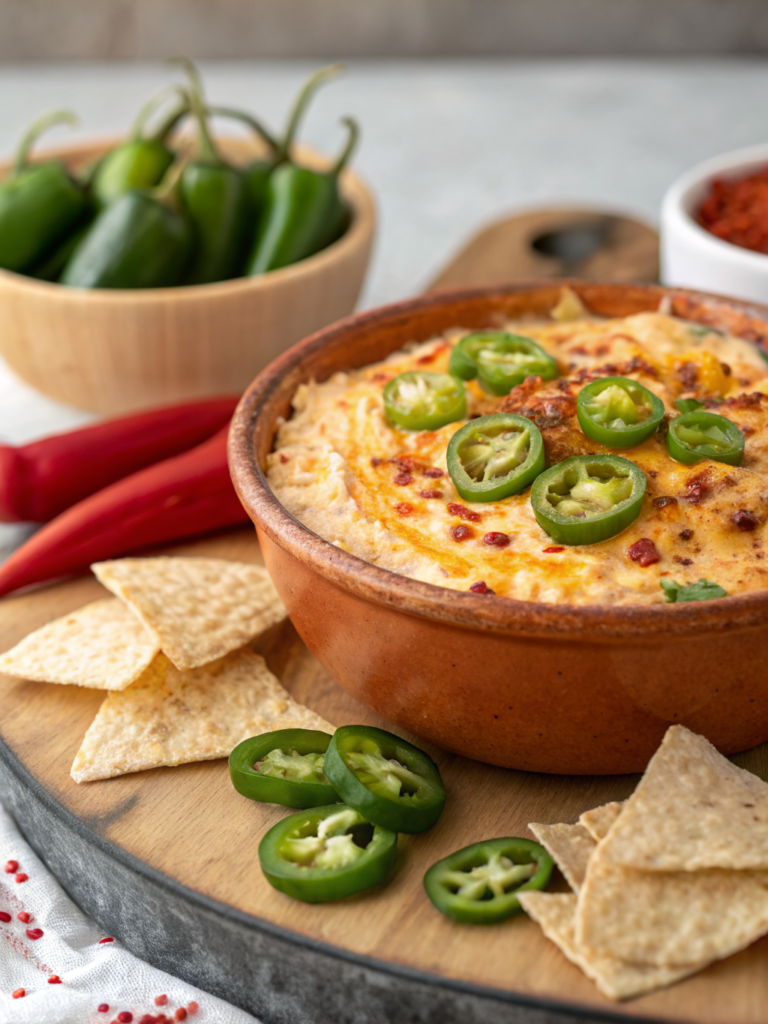 Spicy Roasted Jalapeño Cowboy Cream Cheese Dip