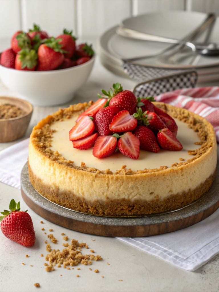 Strawberry Crunch Cheesecake