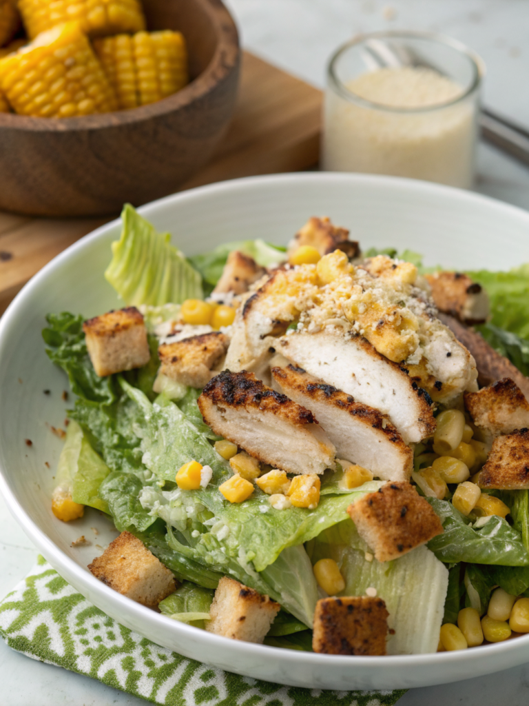 Summer Caesar Salad with Charred Sweet Corn (20 Minutes)