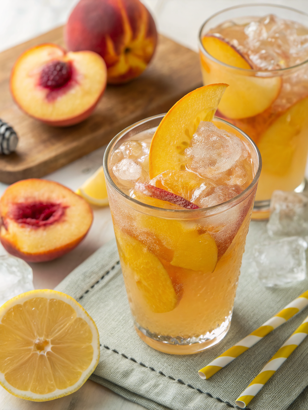 Sweet Tart Peach Lemonade