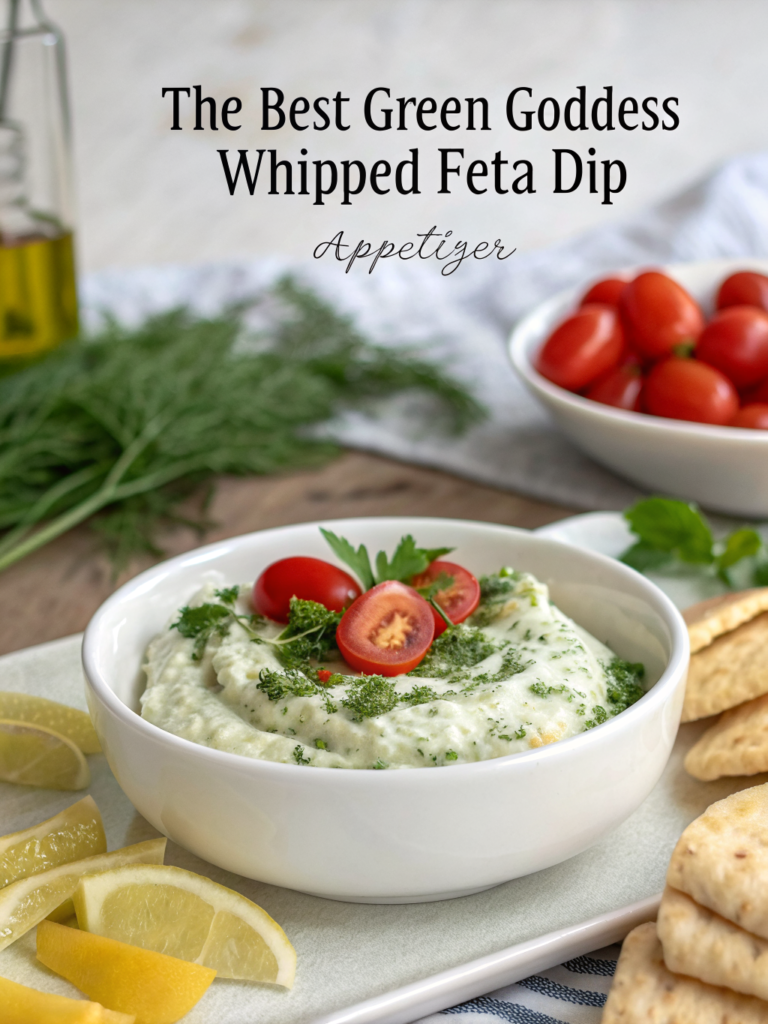The Best Green Goddess Whipped Feta Dip Appetizer