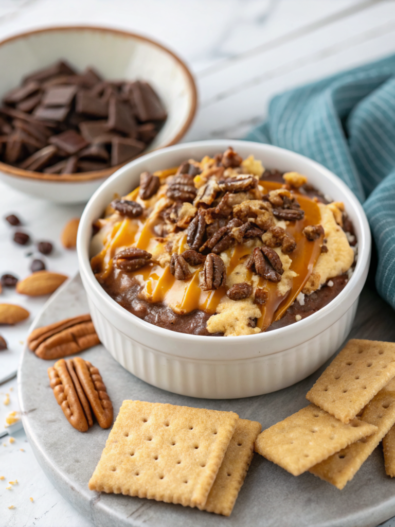 Turtle Cheesecake Dip