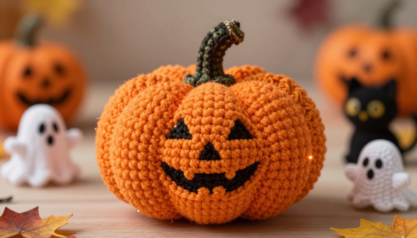 How to Make a Crochet Halloween Pumpkin Step by Step 1 crochet Halloween Pumpkin