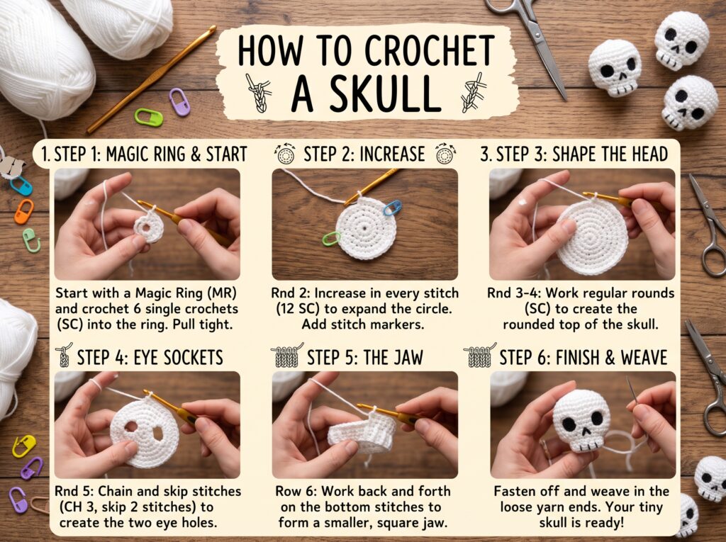 Crochet Skull Pattern: Motifs and Project Ideas