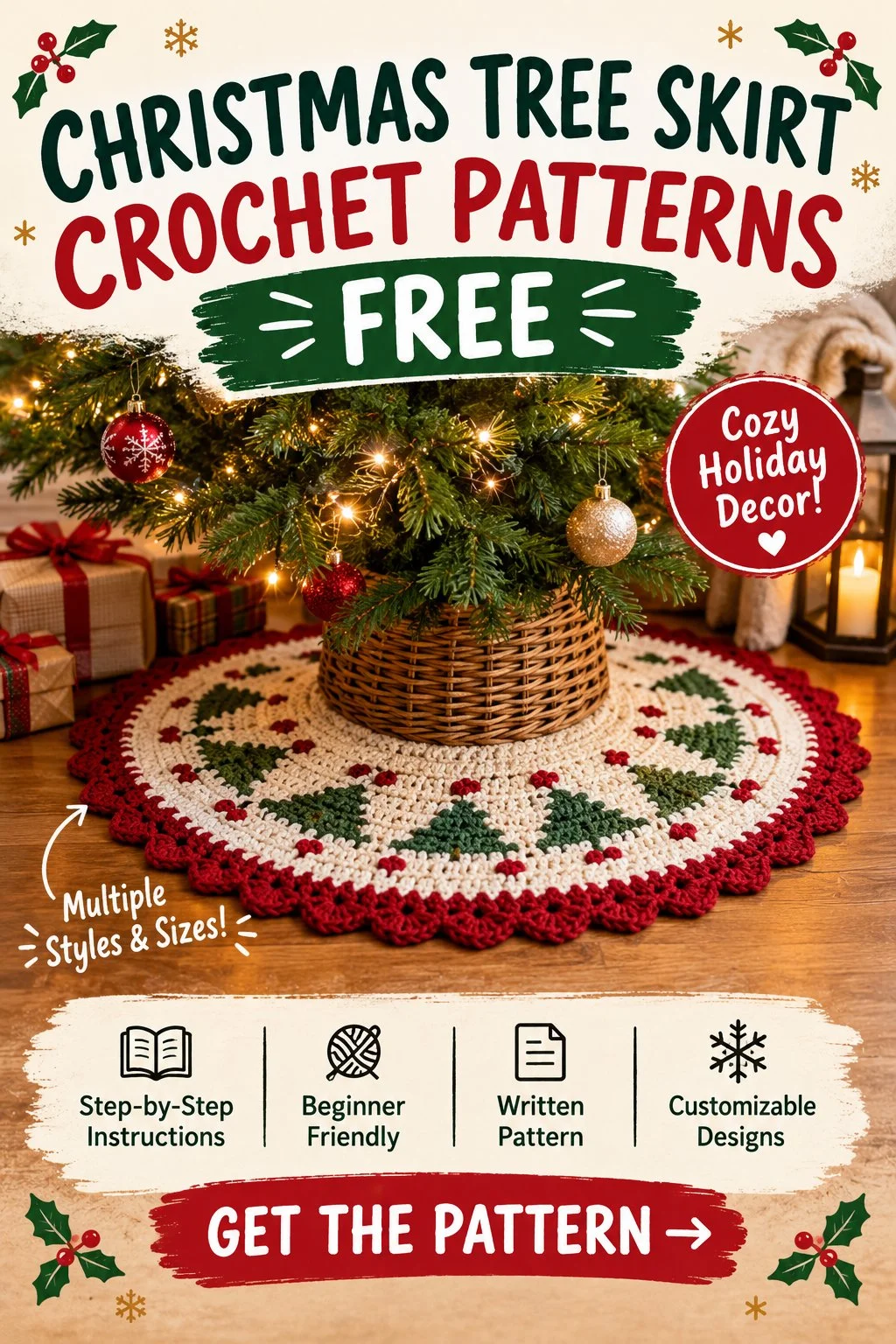 Christmas Tree Skirt Crochet Patterns Free
