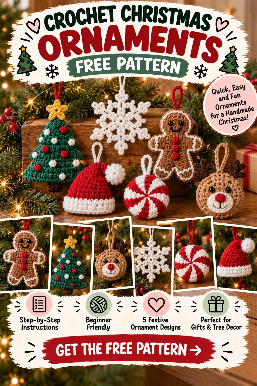 Crochet Christmas Ornaments Free Pattern
