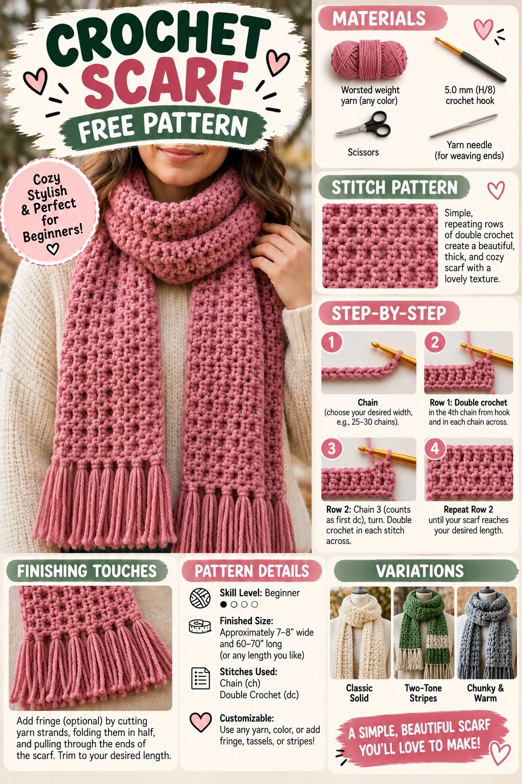Crochet Scarf Pattern