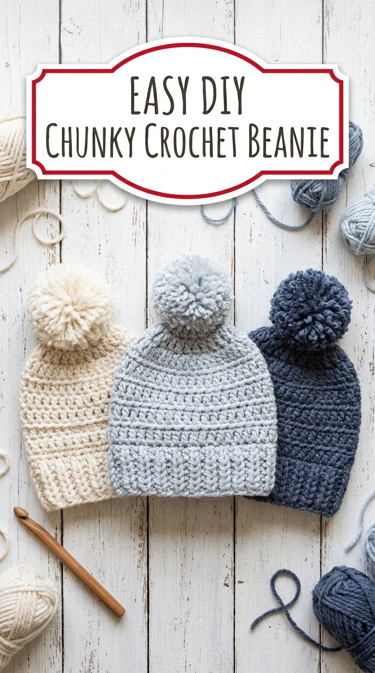 Best 26 Free Crochet Patterns for Winter Accessories and More 89 Cozy and Stylish Crochet Chunky Beanie Free Crochet Pattern