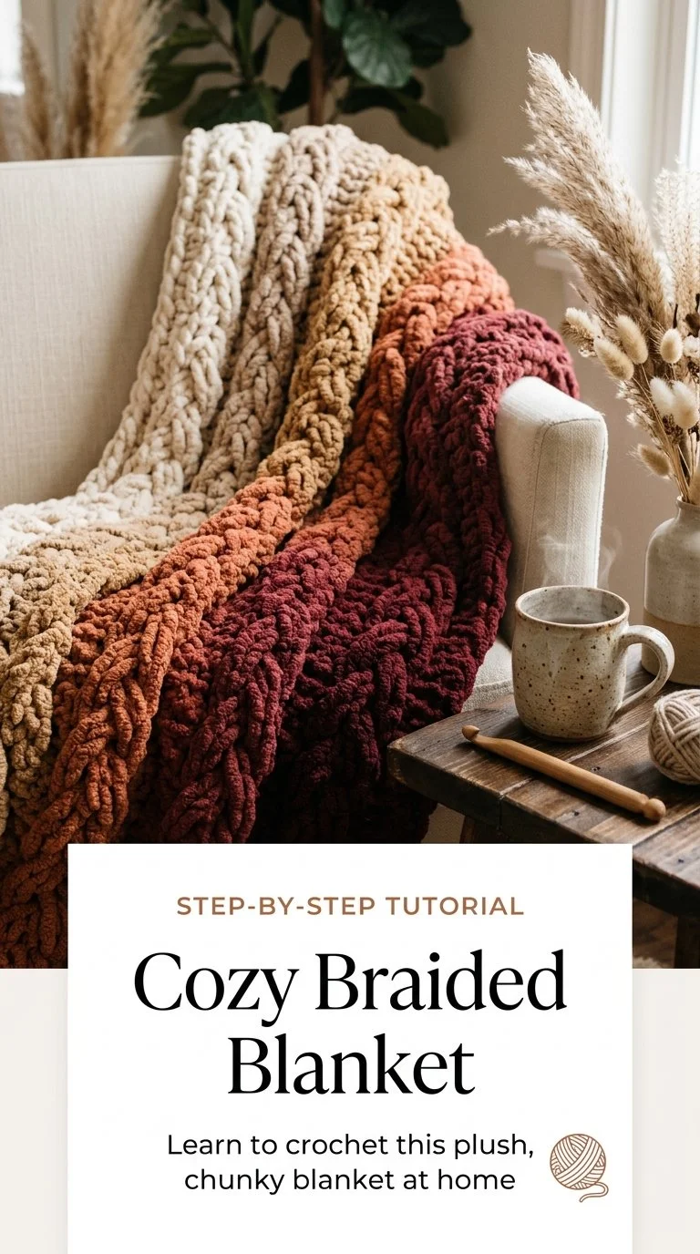 Crochet Braided Stitch Blanket: A Timeless Cozy Classic