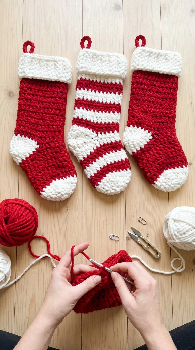 Easy Crochet Christmas Stocking