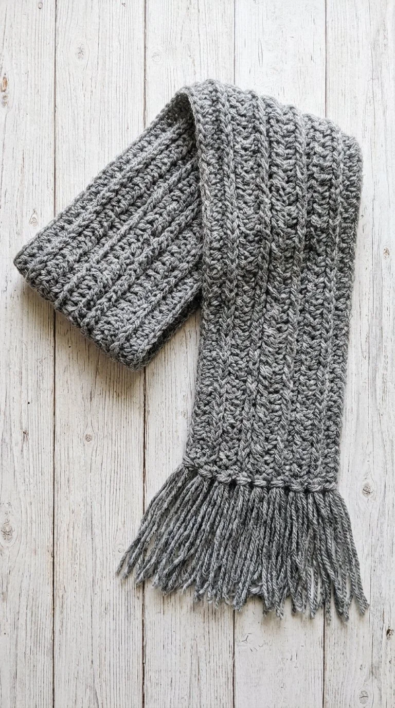 Winter Super Scarf for Men & Women Free Crochet Pattern